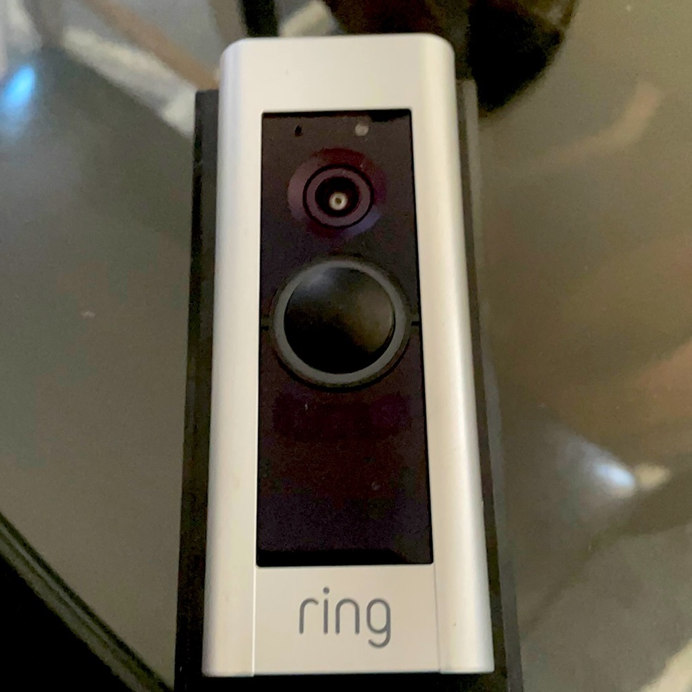 Ring bell camera, never set up, in pretty good condition.